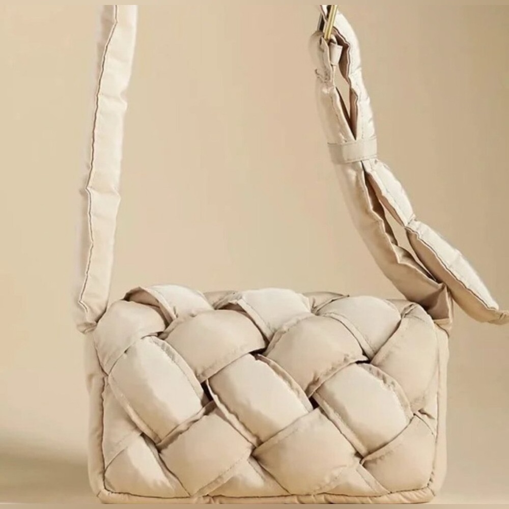 Anthropologie The Lark Puffy Woven Crossbody Bag - Picture 2 of 3